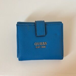 Guess Vibrant Blue Card Holder